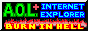 88x31 button: aol burn