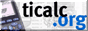 88x31 button: calcfreak links ticalc logo